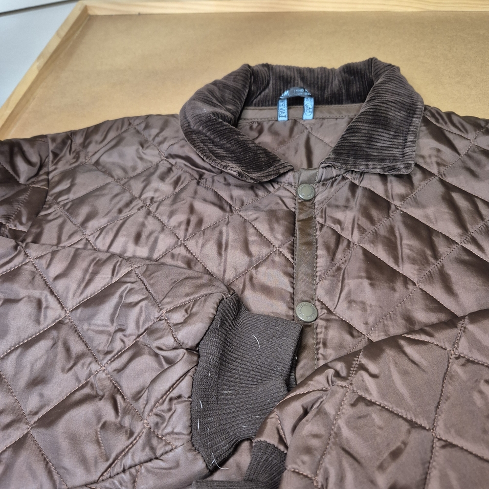 Men's Quilted Jacket in Rich Brown